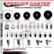 Service Caster 3'' Phenolic Swivel 1-1/4'' Expanding Stem Caster Set 2 Total Lock Brakes, 4PK SCC-EXTTL20S314-PHR-2-S-2-114 - alternate 2